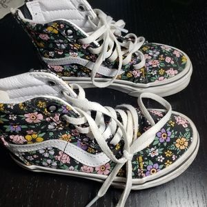 Vans Kids Shoe, Size 10.5, Flower Print